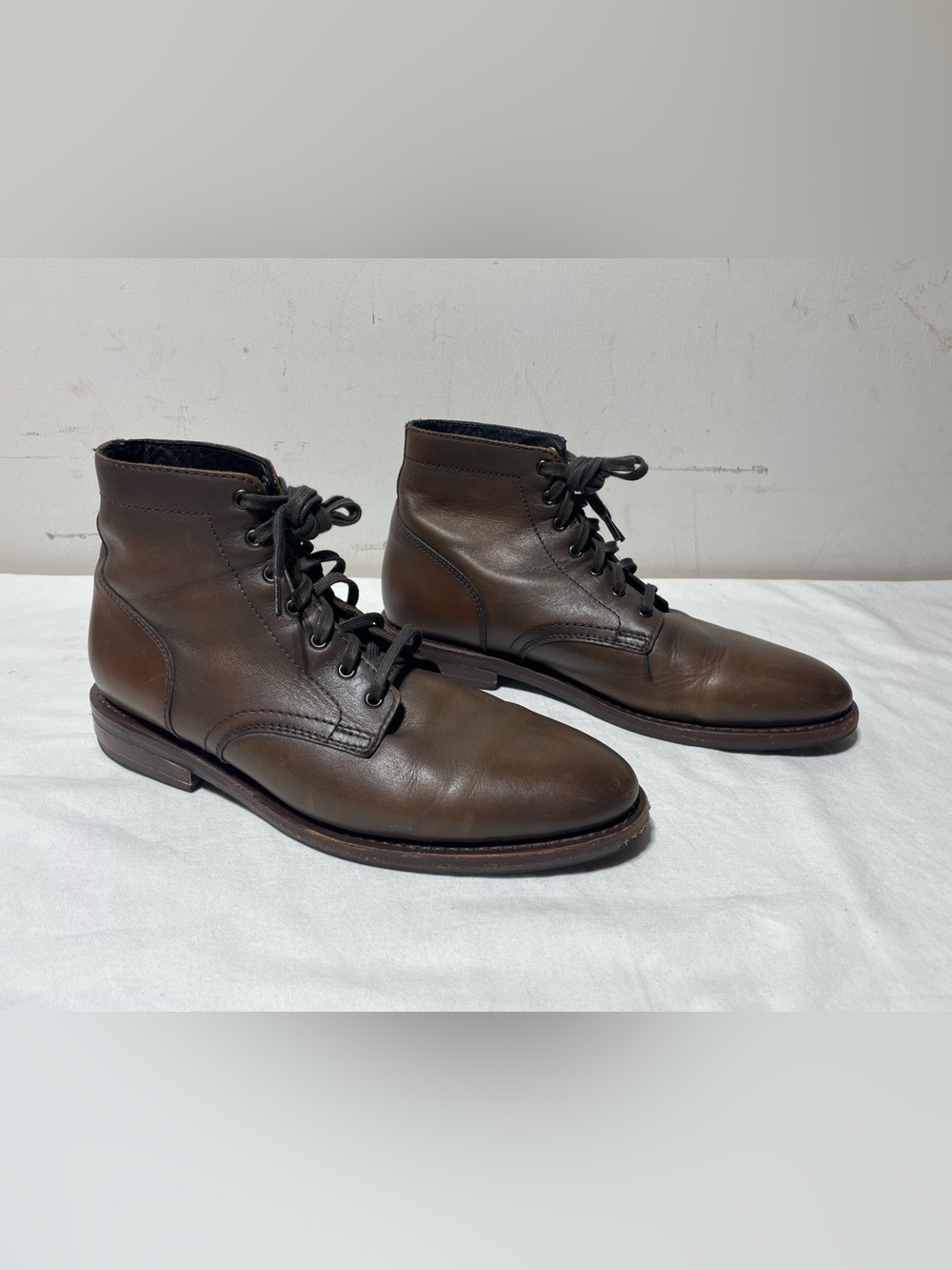 Thursday Boot Co Everyday Service Boots Mens 10 Brown Leather Goodyear Welt - Picture 6 of 14
